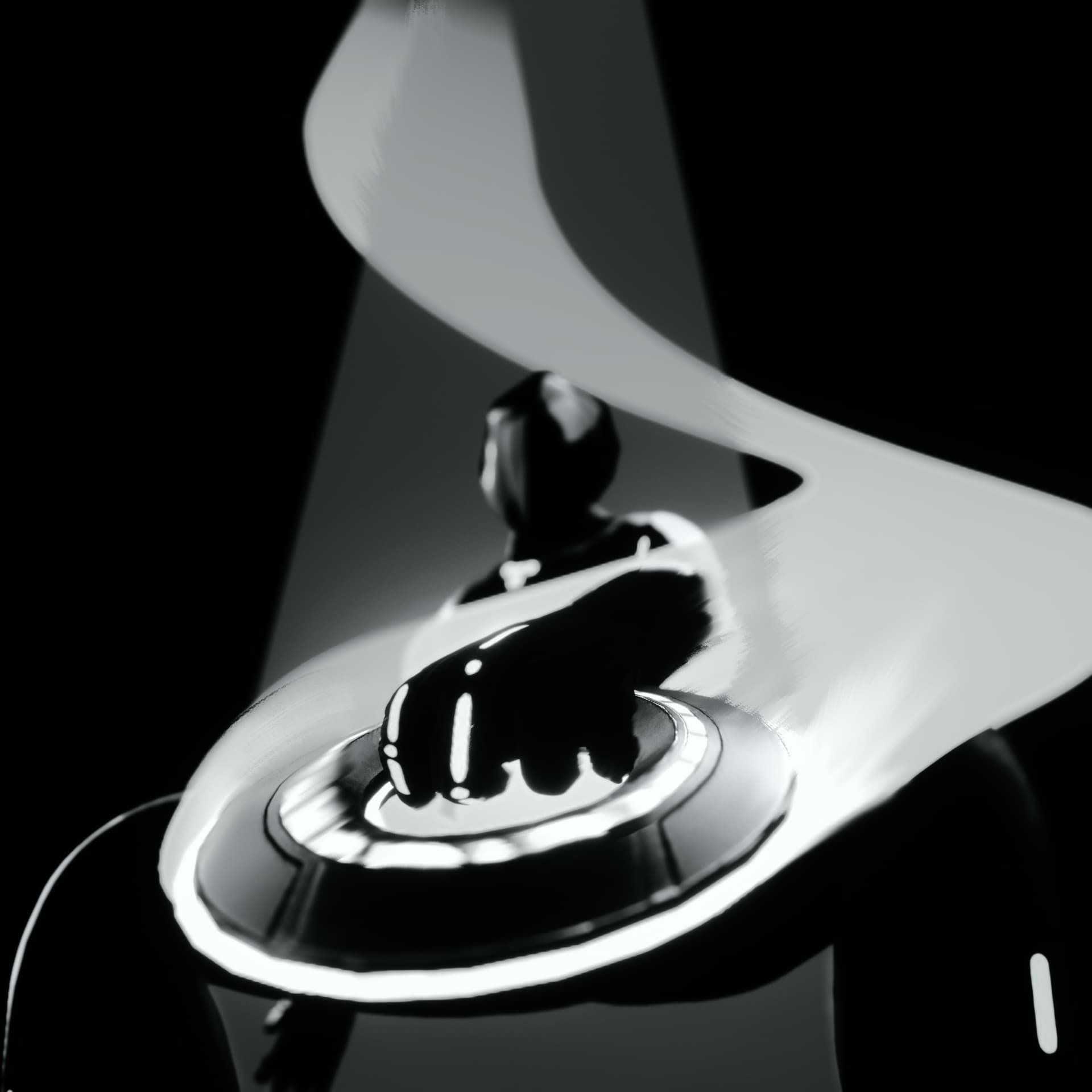 Render of Rinzler in a dynamic pose