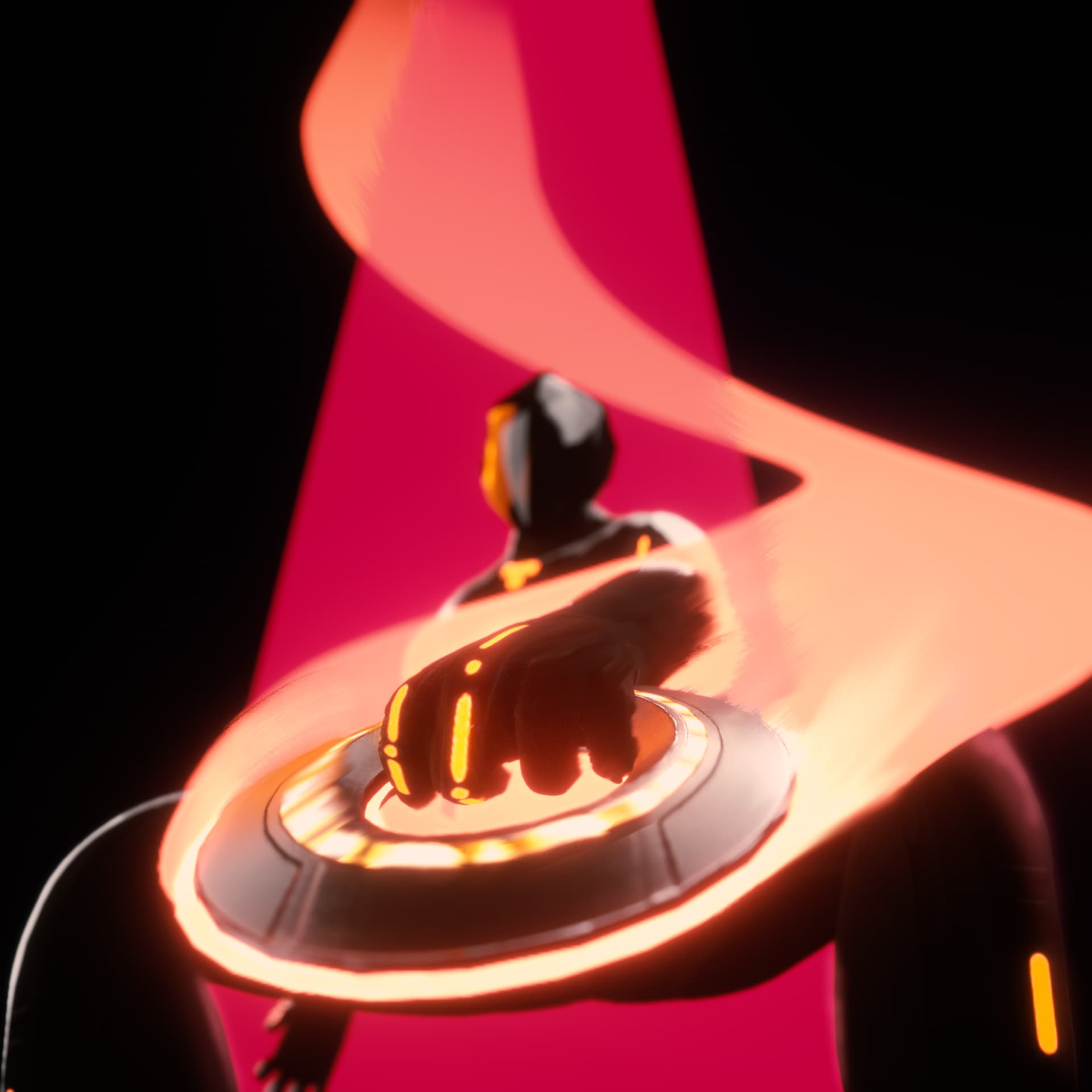 Render of Rinzler in a dynamic pose